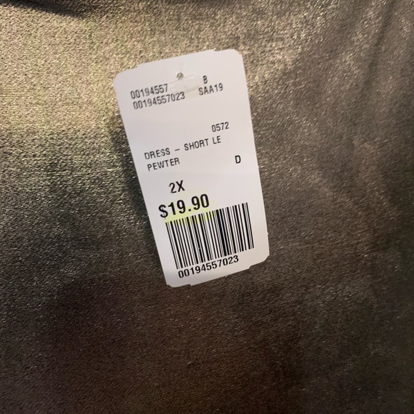 Body on pewter party dress - Picture 3 of 6